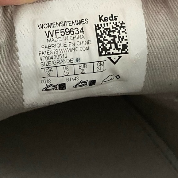 Keds X Kate Spade New York All-over Glitter Sneakers Flats Silver Size 8 - Picture 10 of 10